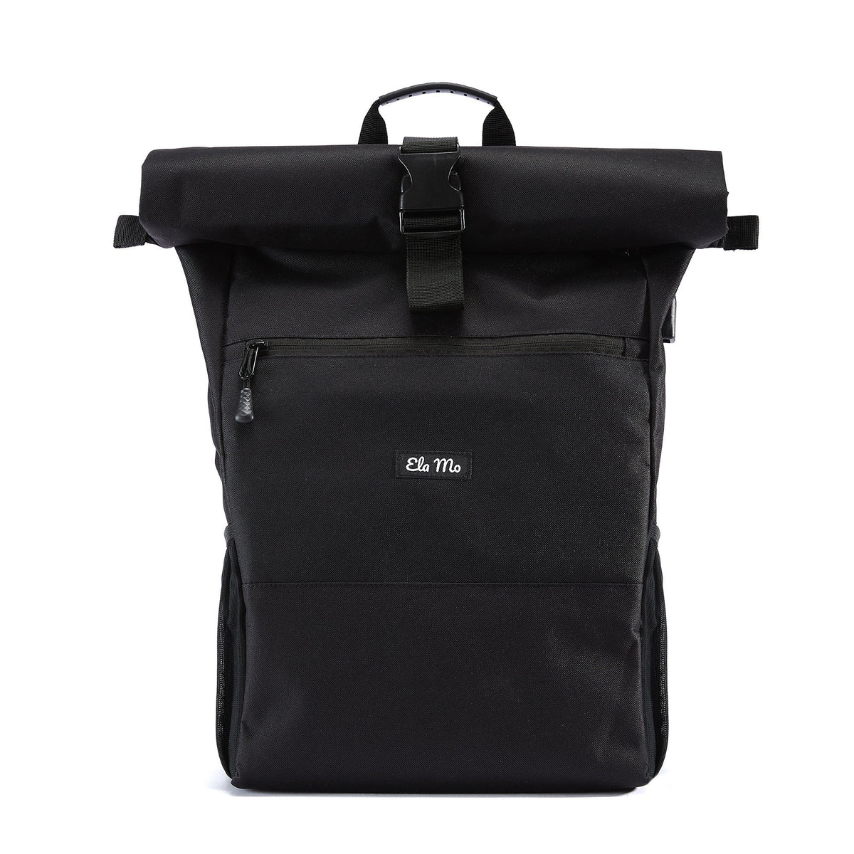 Black Ela Mo™ Rolltop Rucksack | Black