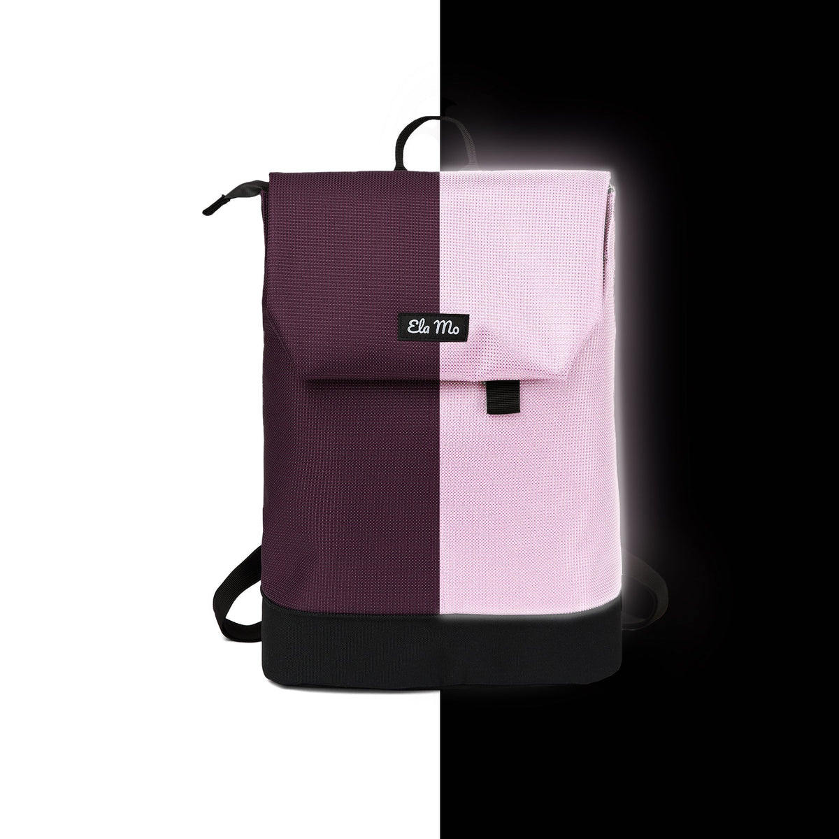 Ela Mo™ Daypack Rucksack | Plum Reflective