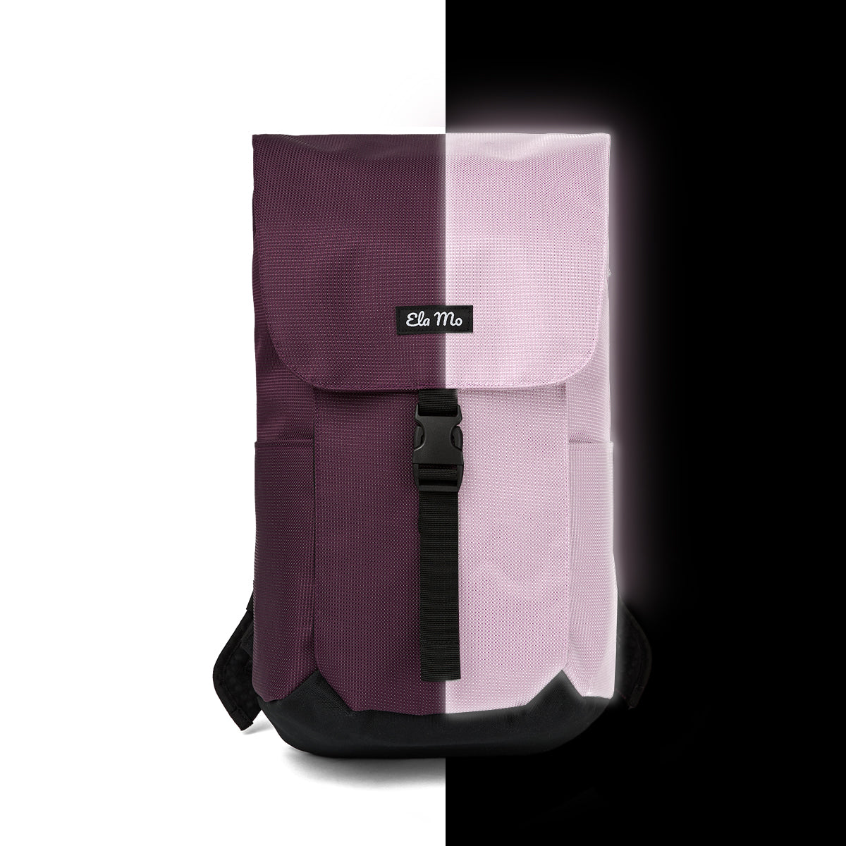 Ela Mo™ Everywhere Rucksack | Plum Reflective