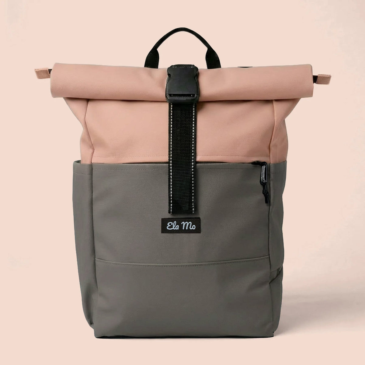 Ela Mo™ Rolltop Rucksack | Coated Edition Peach Blush