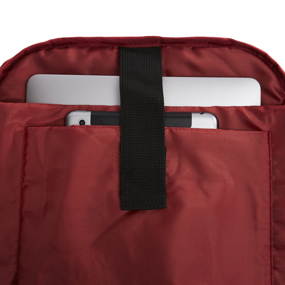 Ela Mo™ Rolltop Rucksack | A Rose. Innenbereich des Rucksacks mit separatem Laptopfach.