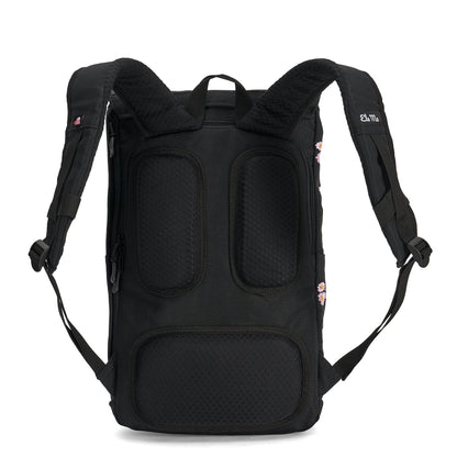 Ela Mo™ Everywhere Daypack | Embroidery Edition Upsy Daisy. Verstärkter Rückenpolster und Schulterriemen des Rucksacks.