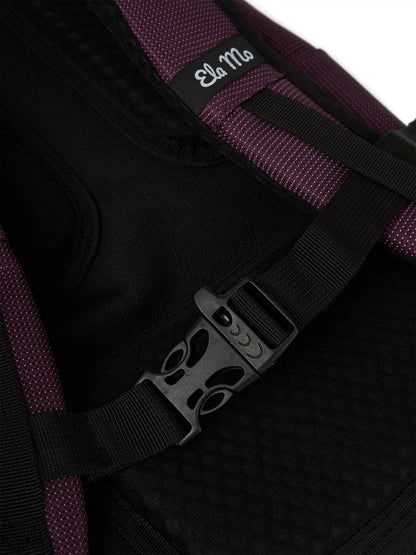 Ela Mo™ Everywhere Rucksack | Plum Reflective
