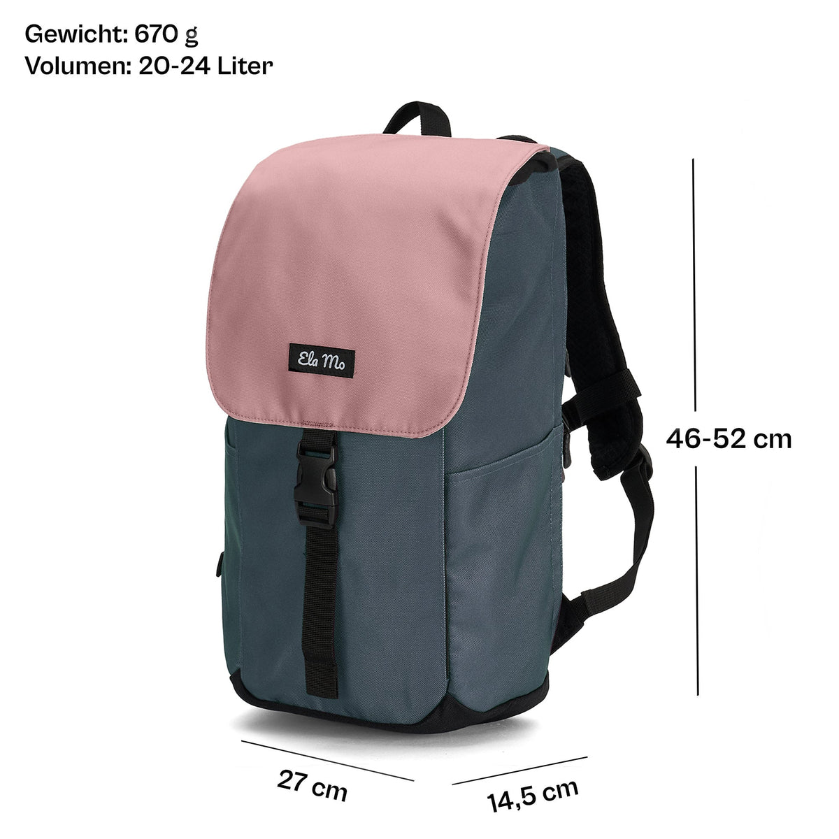 Ela Mo™ Everywhere Rucksack | Salmon