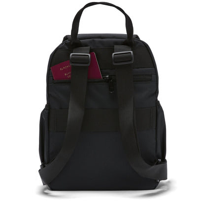 Ela Mo™ Mini Rucksack | Schwarz auf weißem Hintergrund
