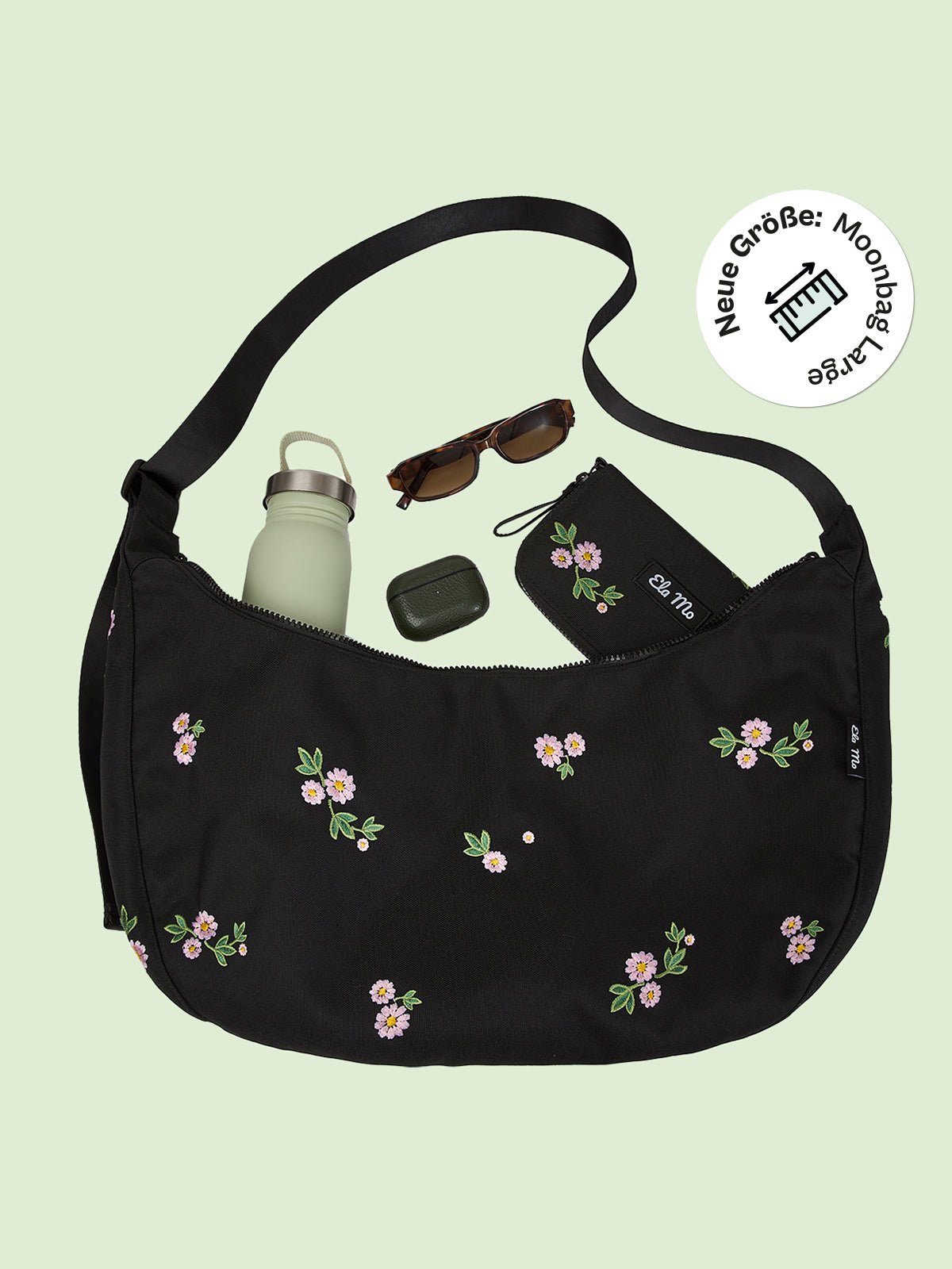 Ela Mo™ Moon Bag Large | Embroidery Edition Upsy Daisy