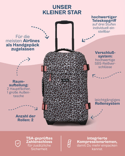 Ela Mo™ Reisetasche mit Rollen 42 Liter | New Leo