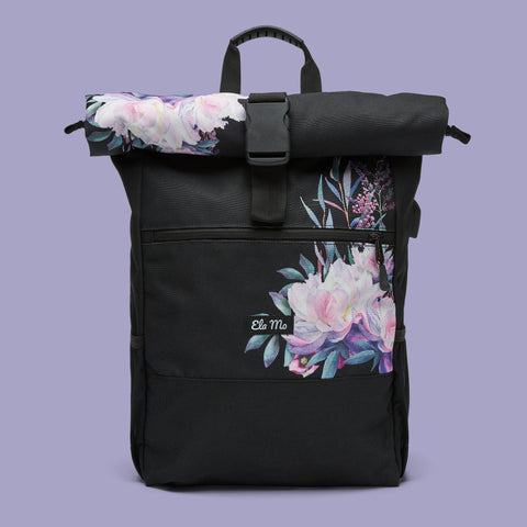 Ela Mo™ Rolltop Rucksack | Beauty in Darkness
