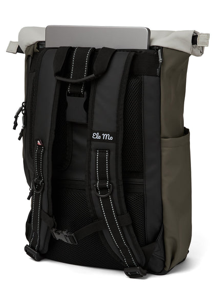 Ela Mo™ Rolltop Rucksack | Coated Edition Olive