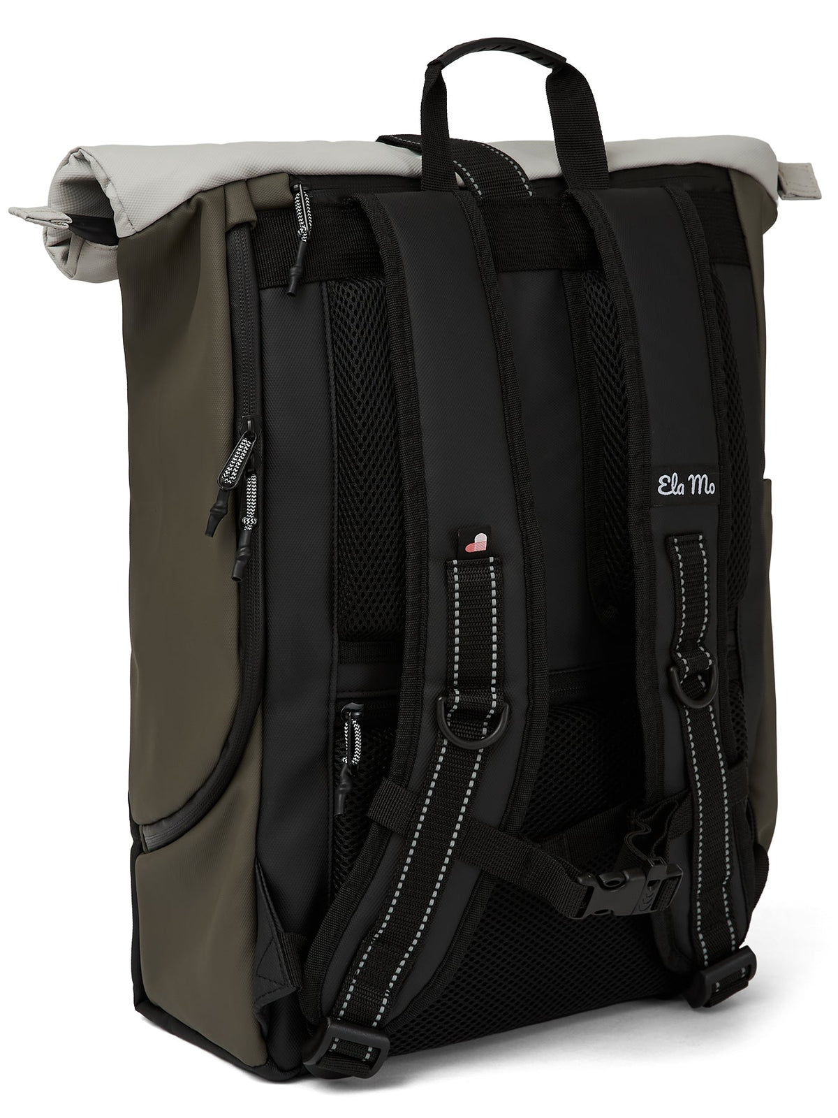 Ela Mo™ Rolltop Rucksack | Coated Edition Olive