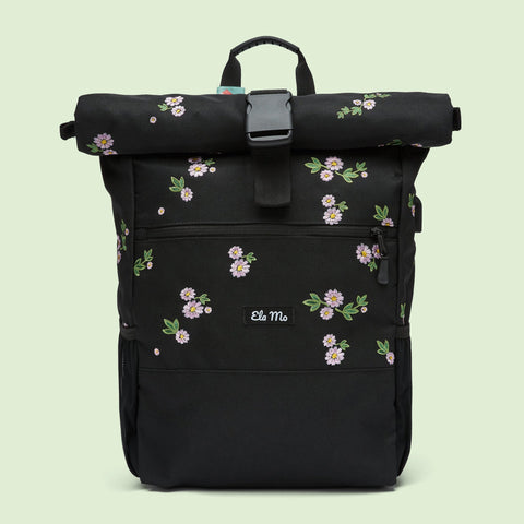 Ela Mo™ Rolltop Rucksack | Embroidery Edition Upsy Daisy