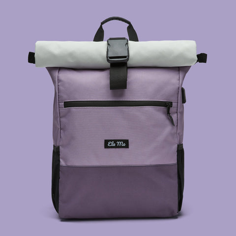 Ela Mo™ Rolltop Rucksack | Lavender