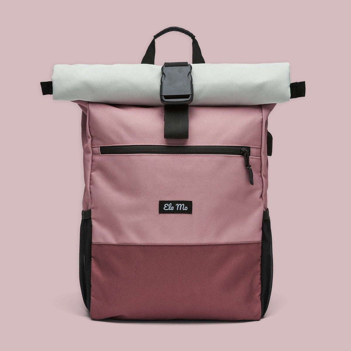 Ela Mo™ Rolltop Rucksack | Strawberry Cream