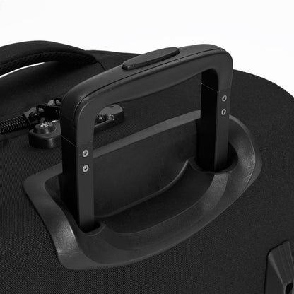 Ela Mo™ Reisetasche mit Rollen 42 Liter | Beauty in Darkness. Zwei Tragegriffe und TSA-Schloss an der Reisetasche.